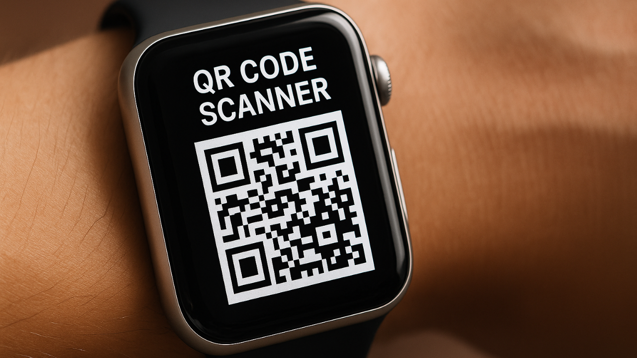 Smartwatch QR code scanner