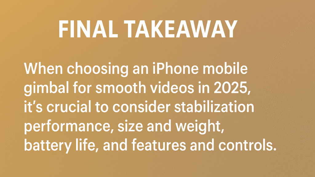 iPhone Mobile Gimbal