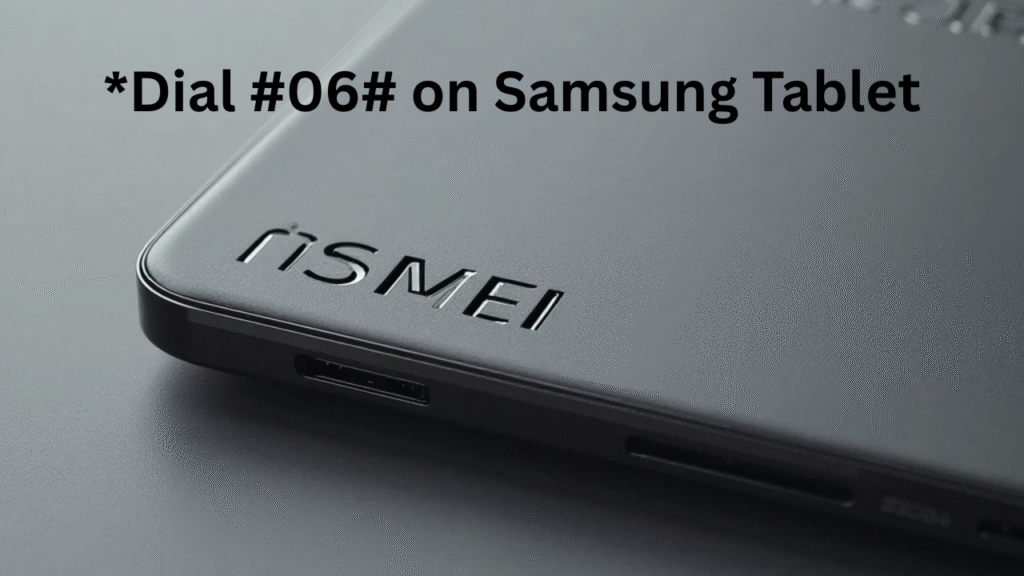 IMEI Number on Samsung Tablet