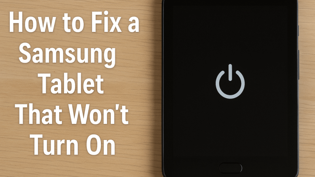 Fix Samsung Tablet