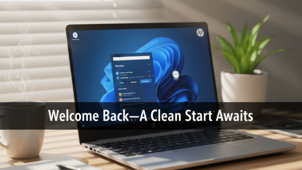 HP laptop factory reset