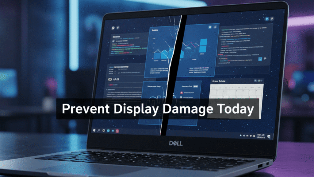 black line on a laptop screen Dell