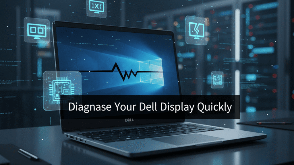 black line on a laptop screen Dell