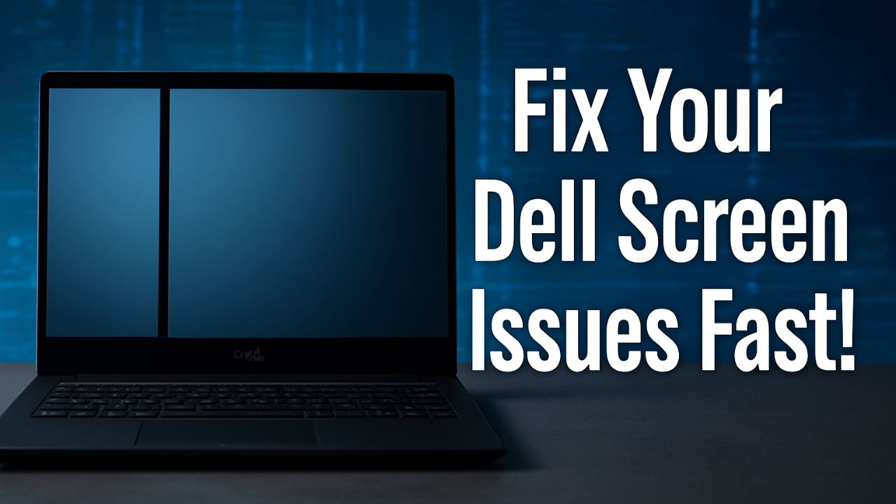 black line on a laptop screen Dell