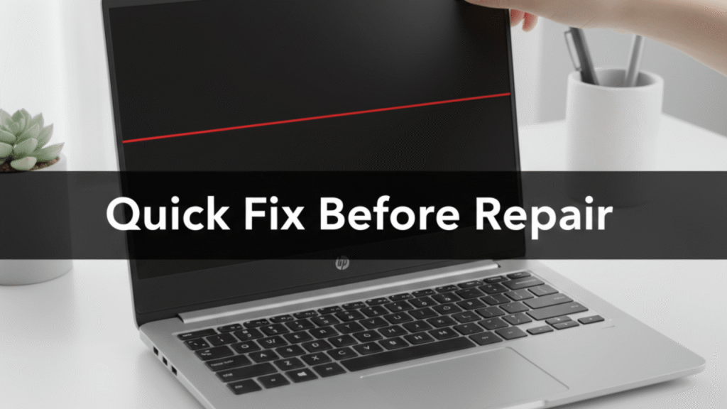 Horizontal Line on Laptop Screen HP