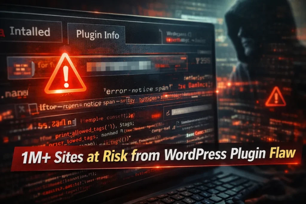 Security Flaw Found in the WordPress Plugin Threatens 1M+ Sites