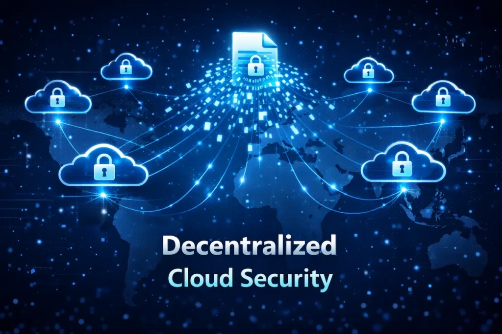 Decentralized cloud storage architecture secure distributed encrypted network