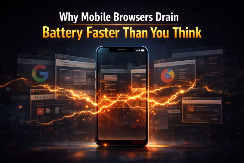 Mobile browsers' battery drain